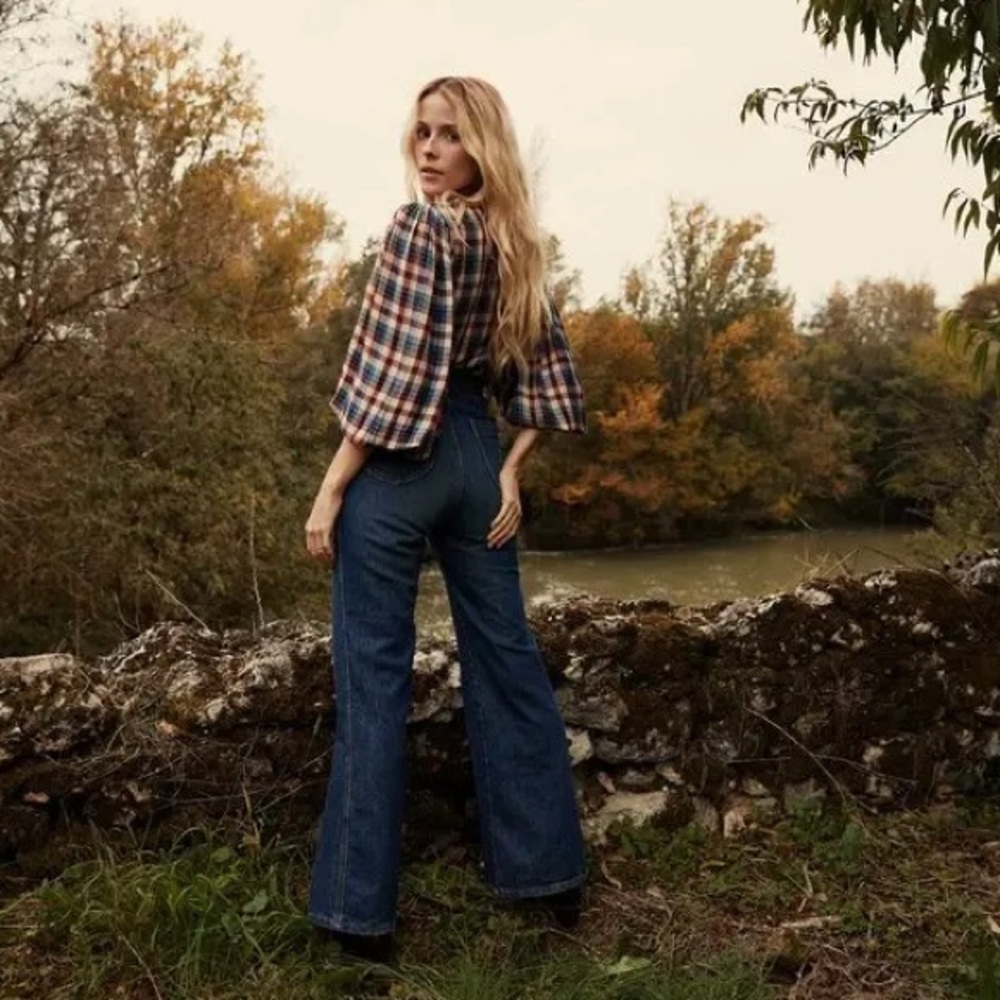 DÔEN Harlow Blouse in Belleville Plaid | XS - Picture 4 of 12